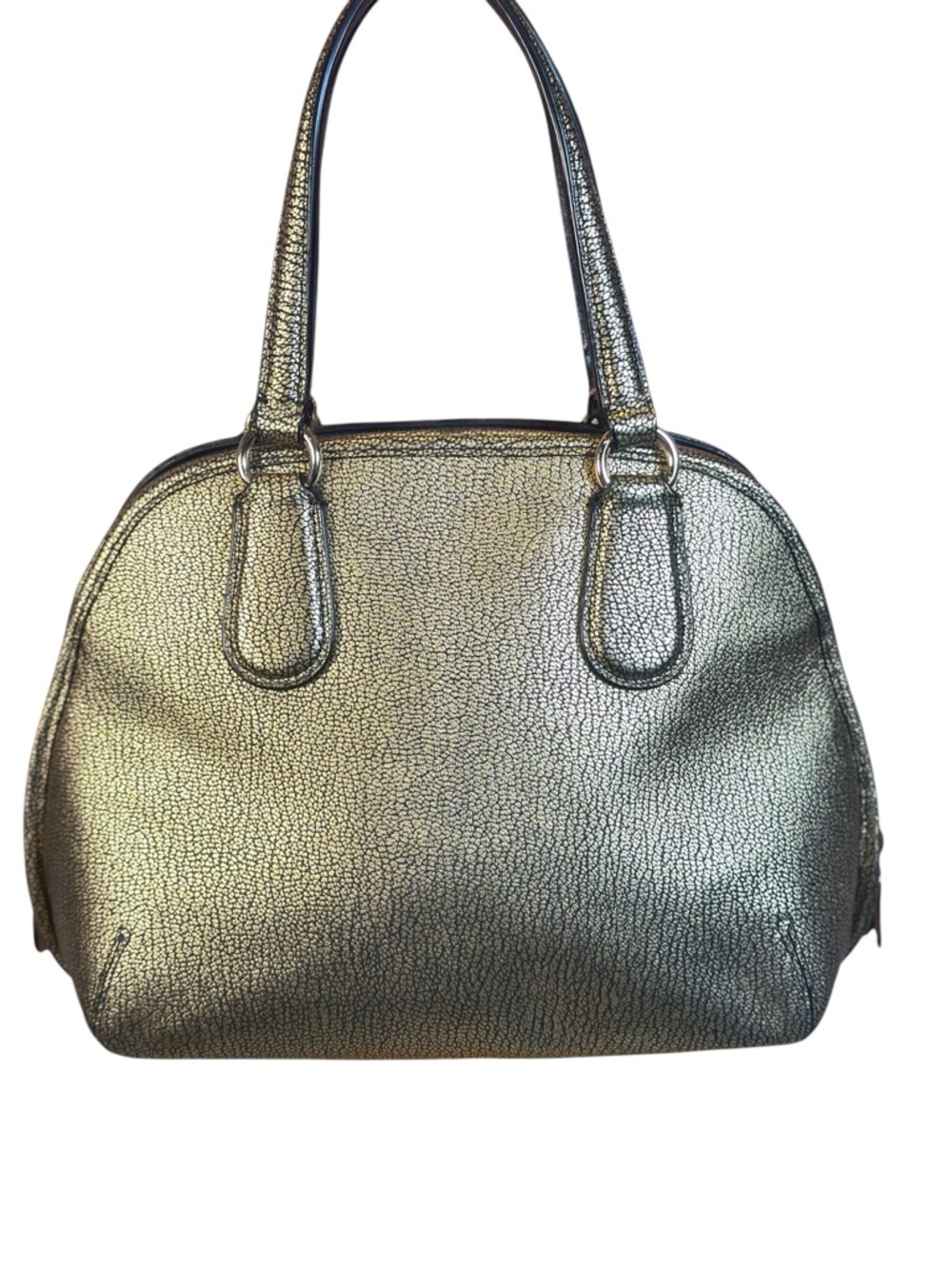 COACH Mini Prince St Metallic Gold Crossbody Like New - Picture 3 of 17